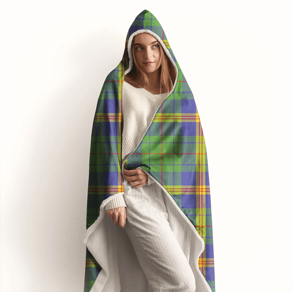 New Mexico Tartan Classic Hooded Blanket