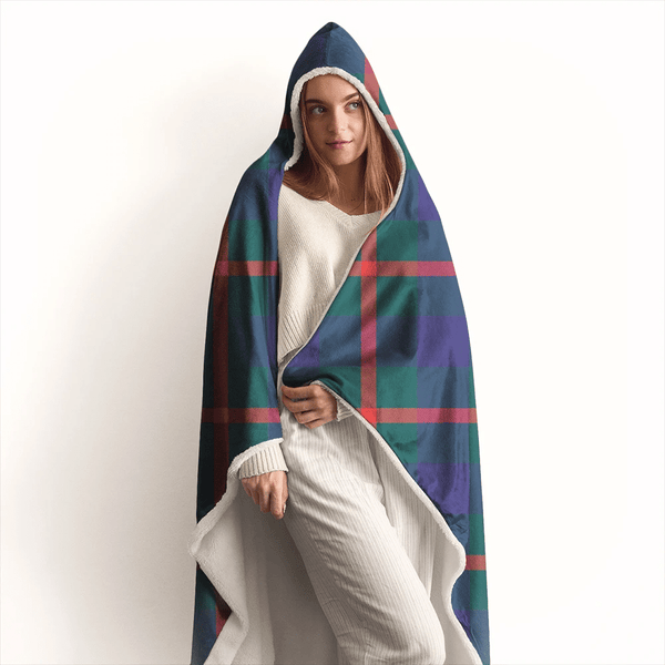 Agnew Modern Tartan Classic Hooded Blanket