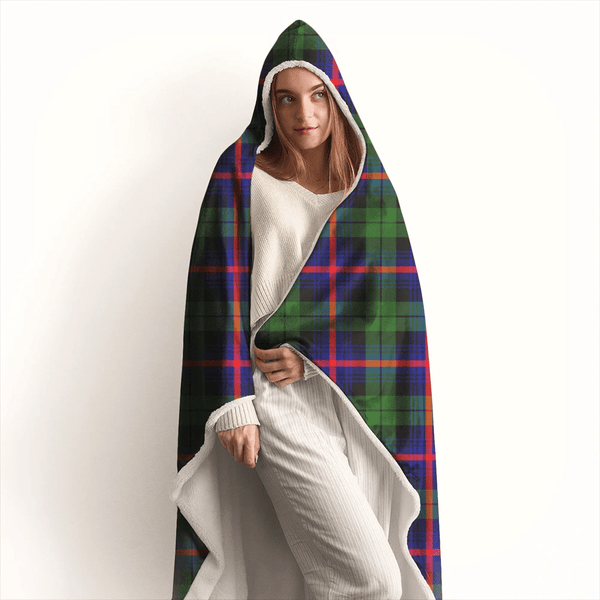 Urquhart Modern Tartan Classic Hooded Blanket