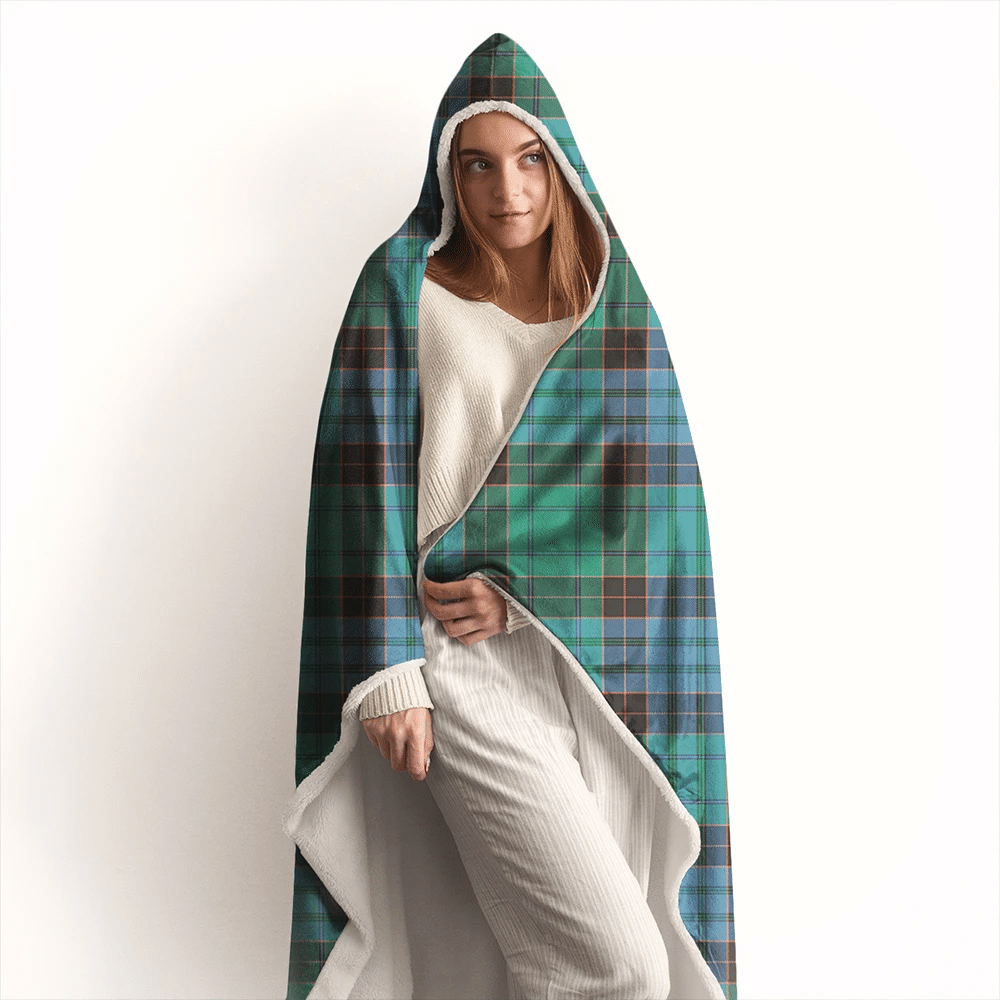 Stewart Old Ancient Tartan Classic Hooded Blanket