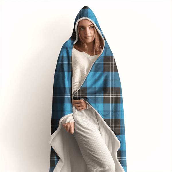 Ramsay Blue Ancient Tartan Classic Hooded Blanket