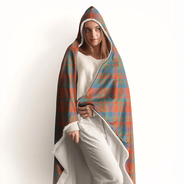 Matheson Ancient Tartan Classic Hooded Blanket