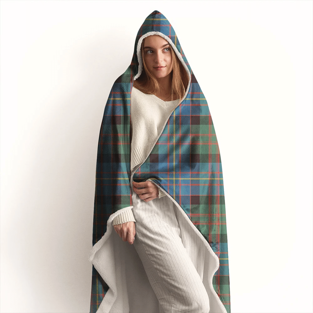 Cameron of Erracht Ancient Tartan Classic Hooded Blanket