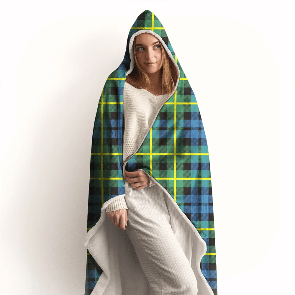 Campbell of Breadalbane Ancient Tartan Classic Hooded Blanket