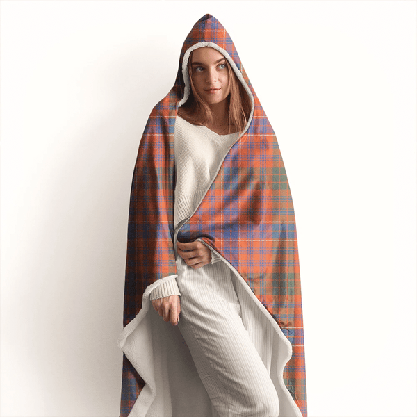 MacRae Ancient Tartan Classic Hooded Blanket