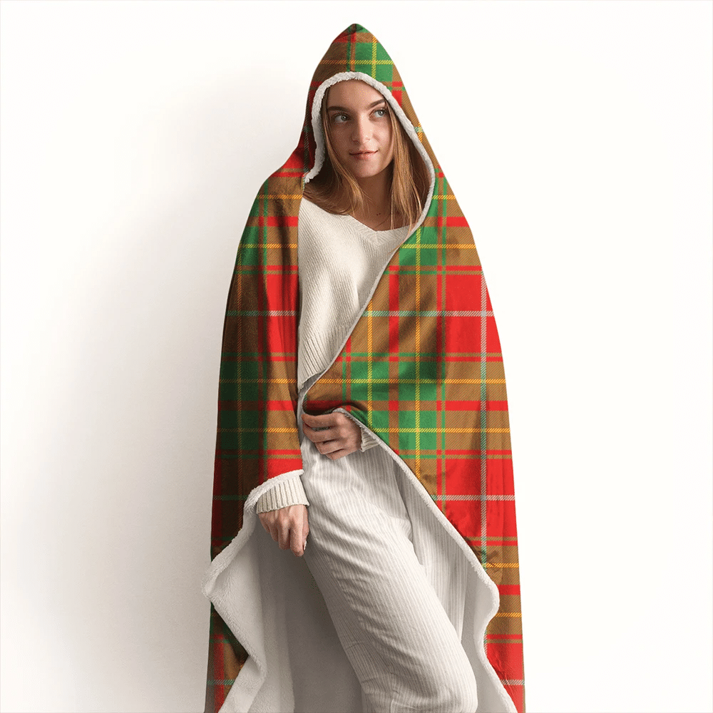 Burnett Ancient Tartan Classic Hooded Blanket