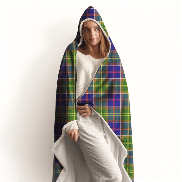 Ayrshire District Tartan Classic Hooded Blanket