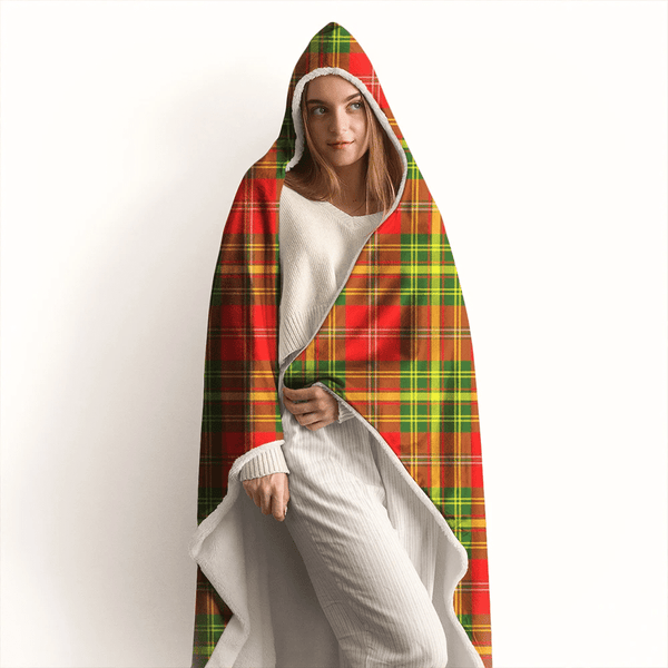 Leask Tartan Classic Hooded Blanket