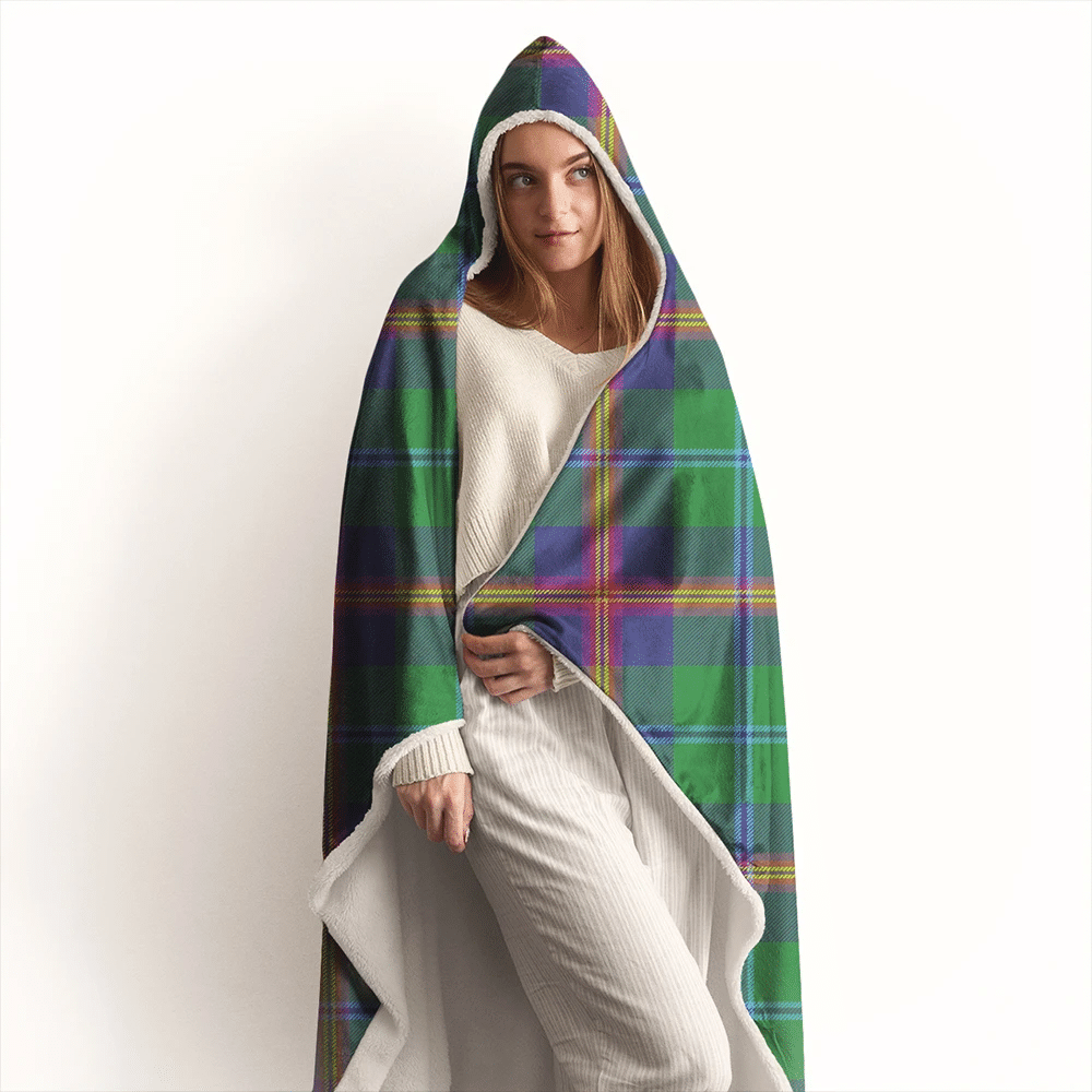 Young Modern Tartan Classic Hooded Blanket