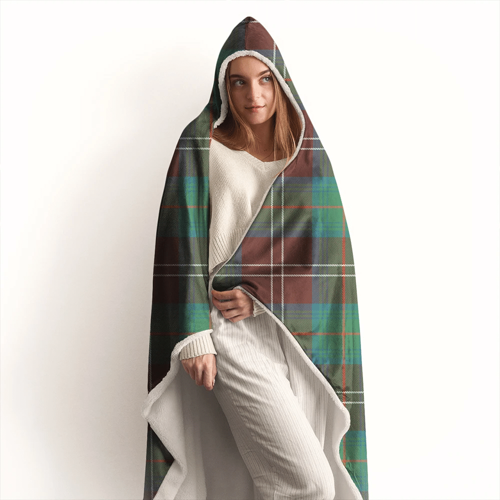 Chisholm Hunting Ancient Tartan Classic Hooded Blanket