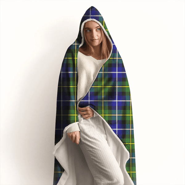 MacNeill of Barra Modern Tartan Classic Hooded Blanket