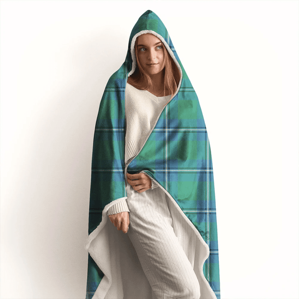 Irvine Ancient Tartan Classic Hooded Blanket