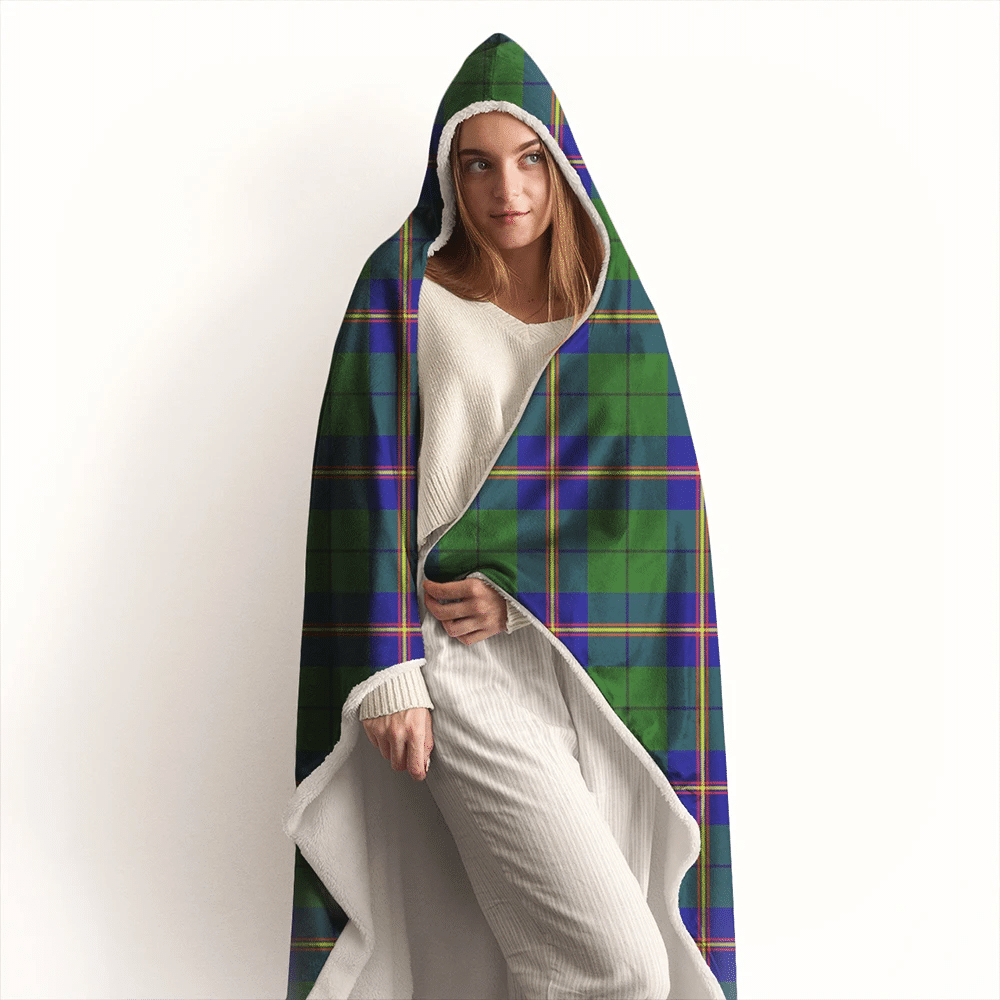 Carmichael Modern Tartan Classic Hooded Blanket