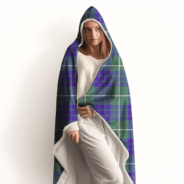 Hamilton Hunting Modern Tartan Classic Hooded Blanket