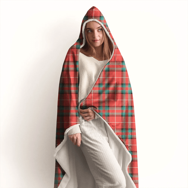 Stuart of Bute Tartan Classic Hooded Blanket