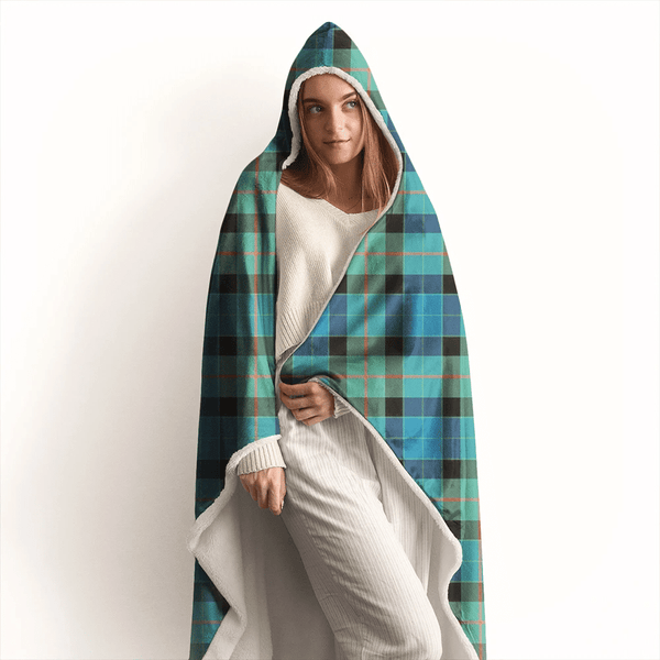 Gunn Ancient Tartan Classic Hooded Blanket