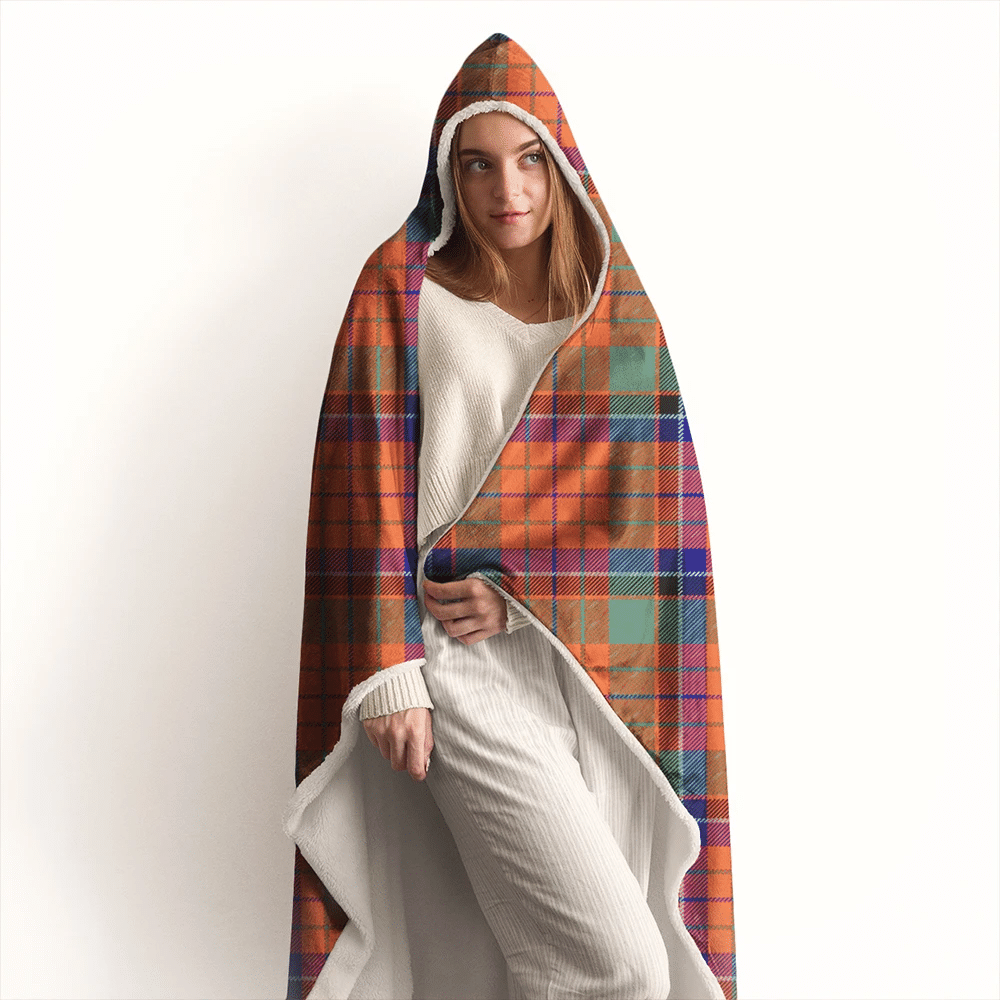 Nicolson Ancient Tartan Classic Hooded Blanket