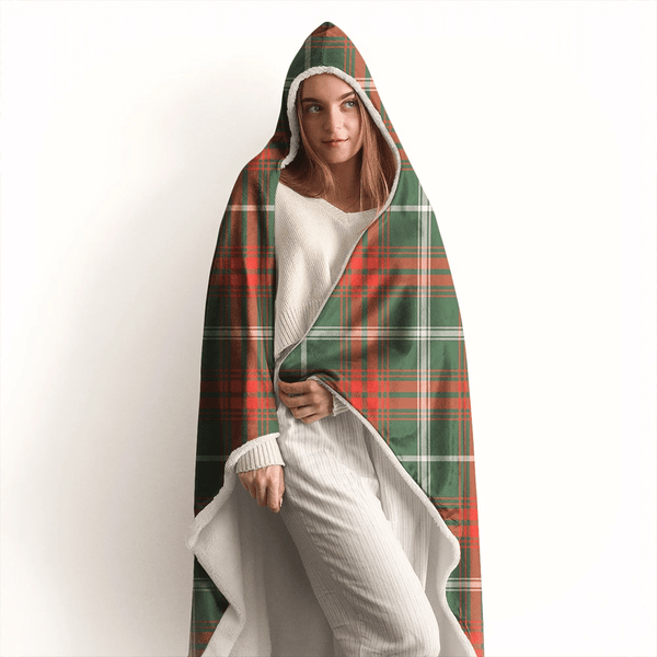 Prince of Wales Tartan Classic Hooded Blanket