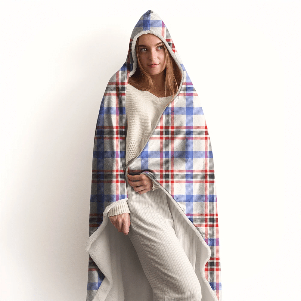 Boswell Modern Tartan Classic Hooded Blanket