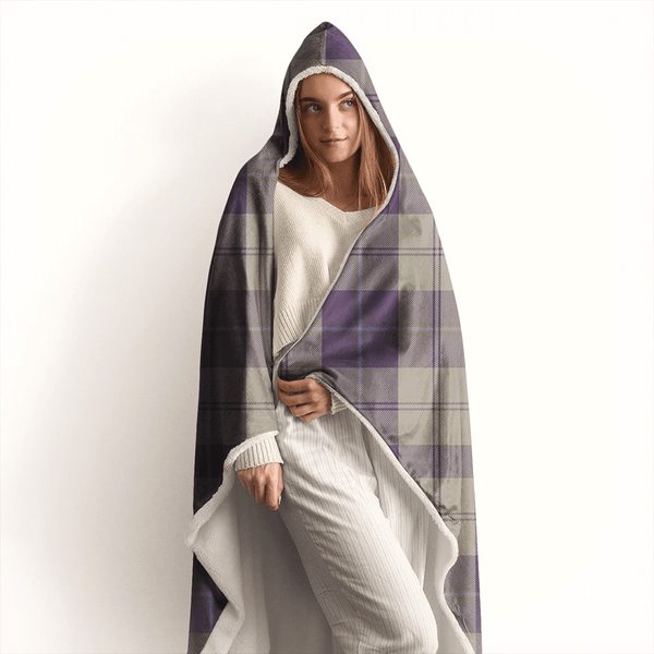 Cunningham Dress Blue Dancers Tartan Classic Hooded Blanket