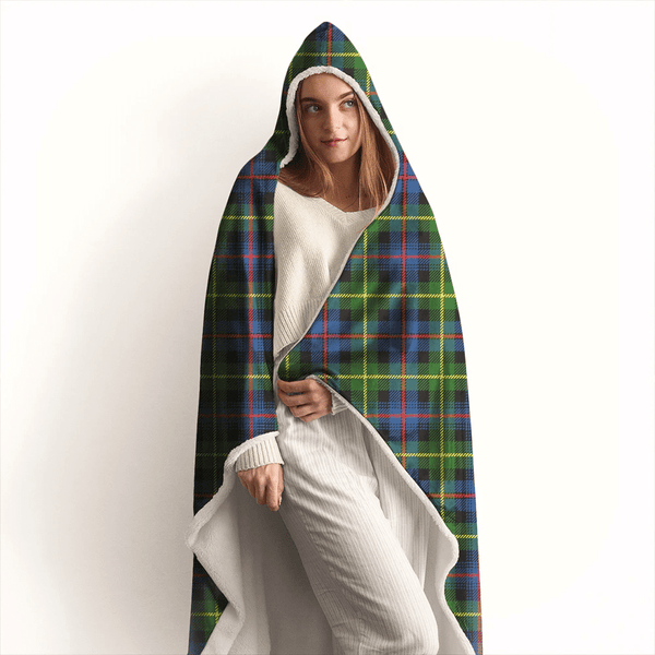 Farquharson Modern Tartan Classic Hooded Blanket