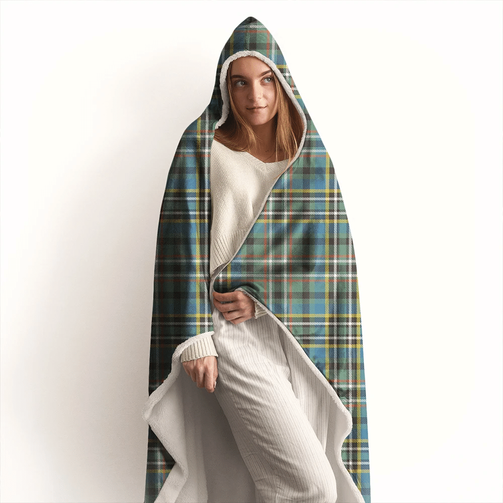 Scott Green Ancient Tartan Classic Hooded Blanket