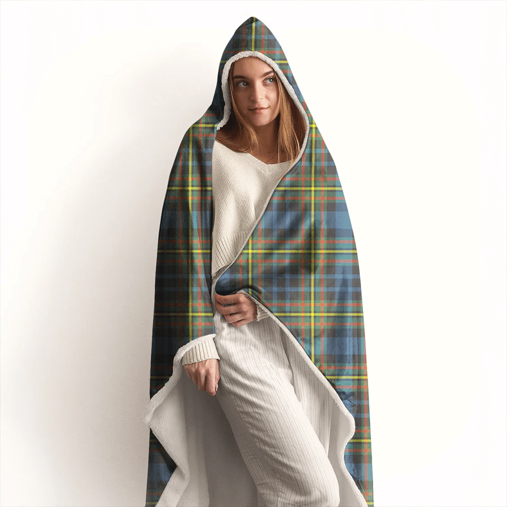 MacLellan Ancient Tartan Classic Hooded Blanket