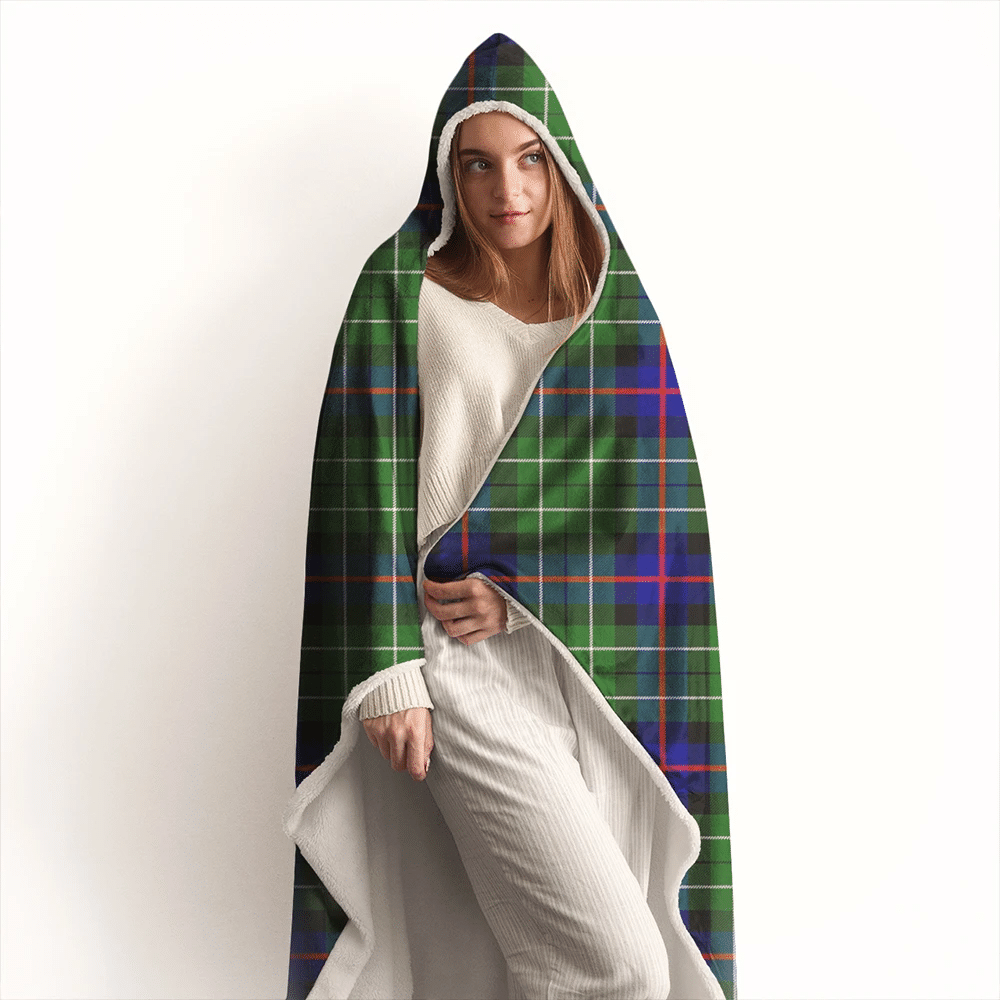 Leslie Hunting Ancient Tartan Classic Hooded Blanket