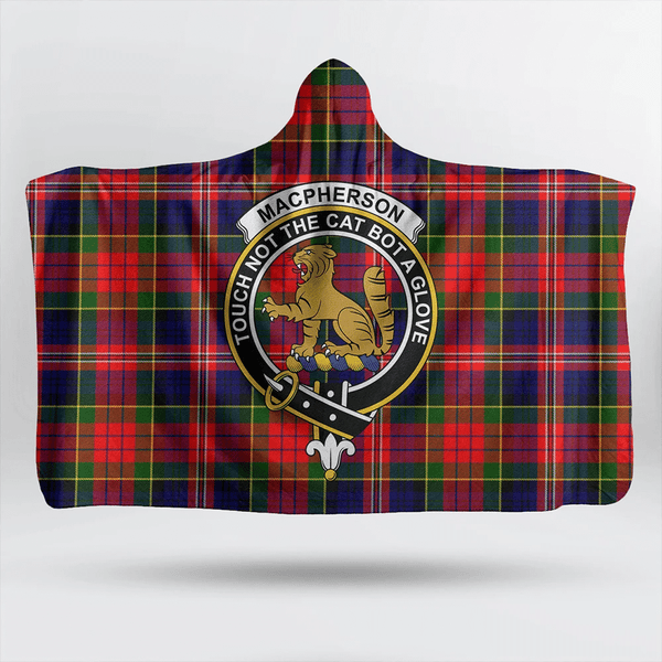 MacDonnell of Keppoch Modern Tartan Classic Crest Hooded Blanket