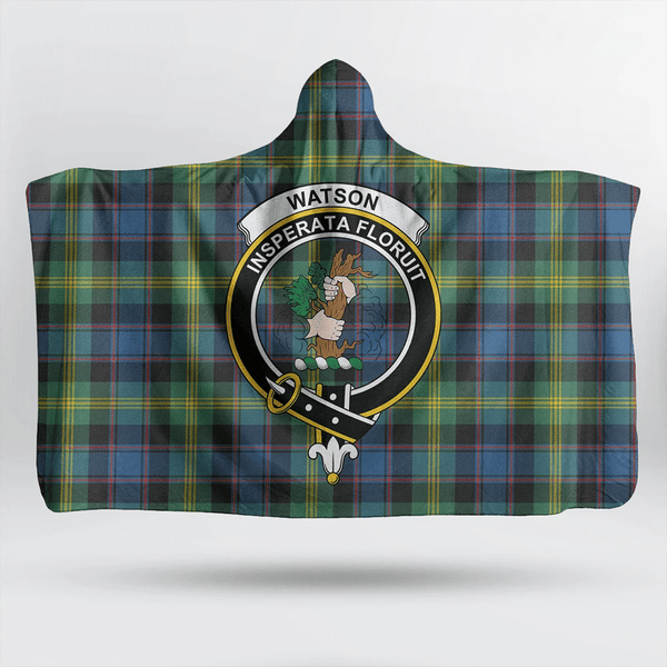 Ogilvie Hunting Ancient Tartan Classic Crest Hooded Blanket