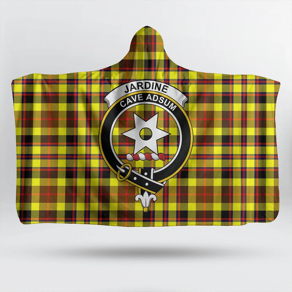 Jardine Tartan Classic Crest Hooded Blanket