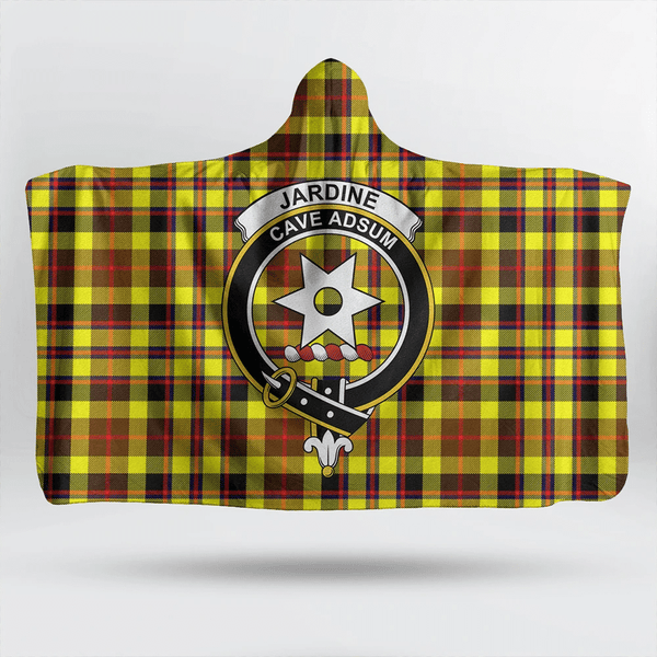 Jardine Tartan Classic Crest Hooded Blanket