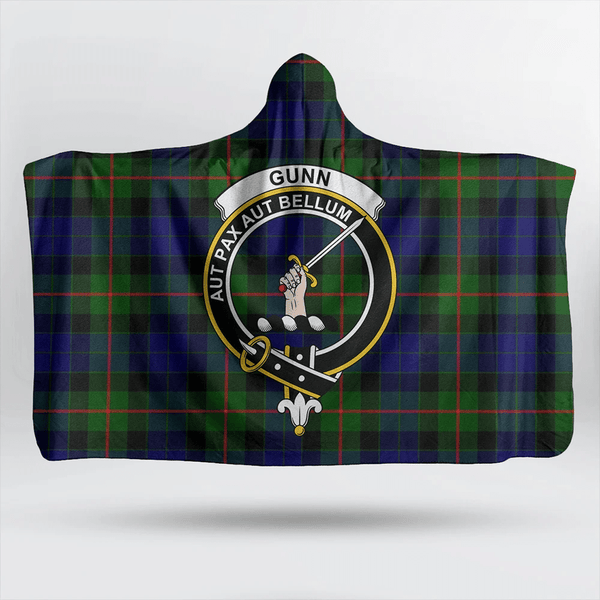 Gunn Modern Tartan Classic Crest Hooded Blanket