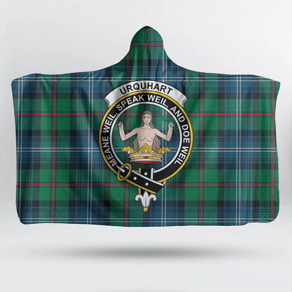 Napier Modern Tartan Classic Crest Hooded Blanket