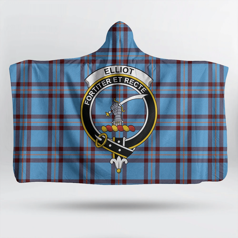 Elliot Ancient Tartan Classic Crest Hooded Blanket