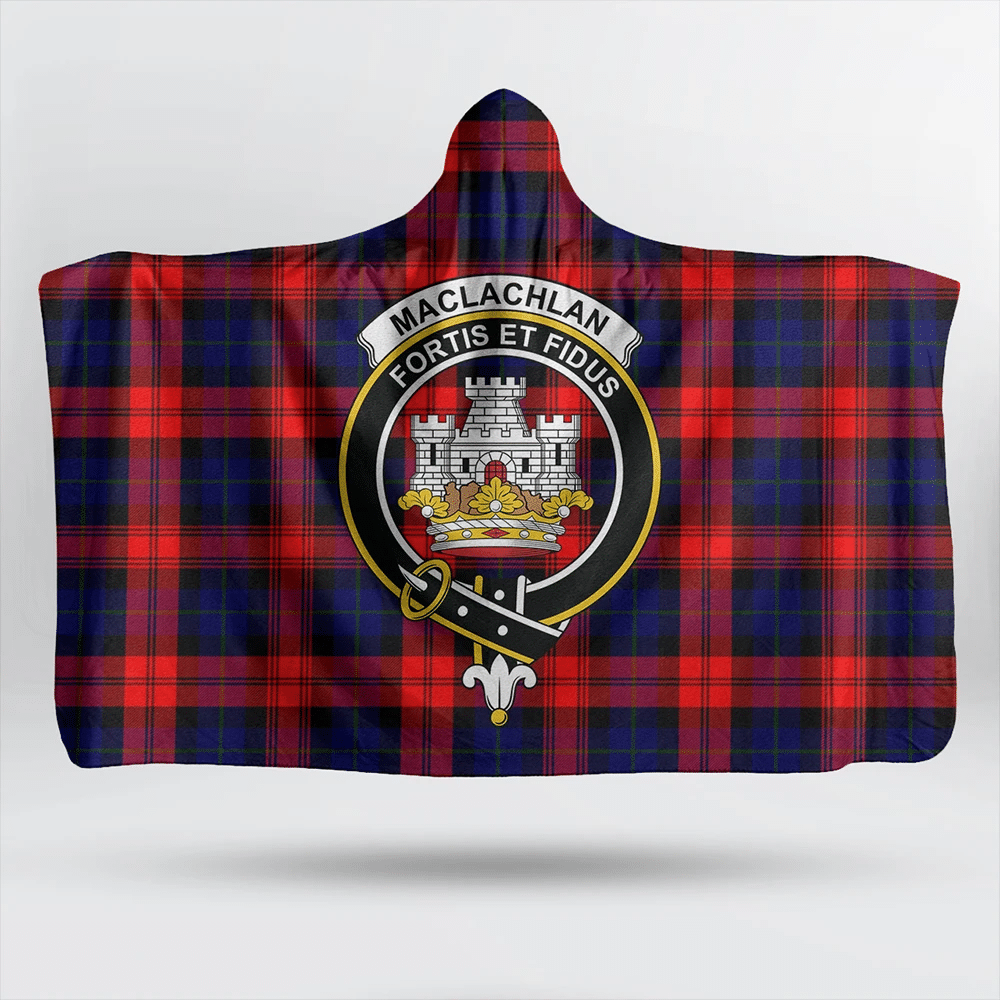 Stewart of Appin Ancient Tartan Classic Crest Hooded Blanket