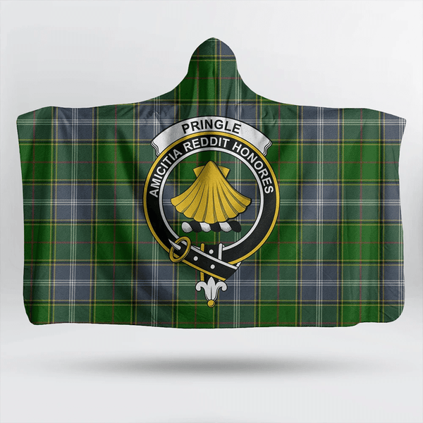 MacNaughton Modern Tartan Classic Crest Hooded Blanket