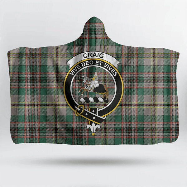 Craig Ancient Tartan Classic Crest Hooded Blanket