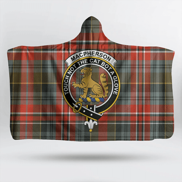 MacDougall Ancient Tartan Classic Crest Hooded Blanket