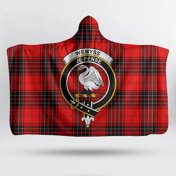 Oliphant Ancient Tartan Classic Crest Hooded Blanket