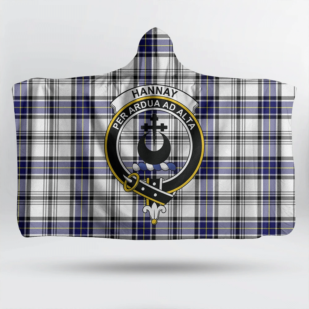 Hannay Modern Tartan Classic Crest Hooded Blanket