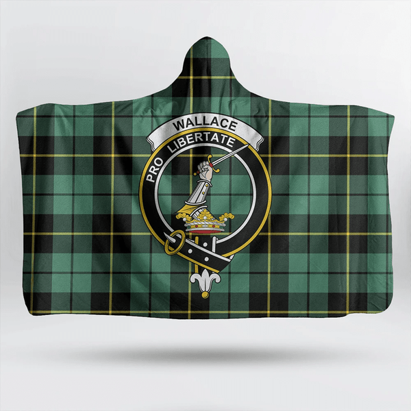 Nicolson Hunting Weathered Tartan Classic Crest Hooded Blanket