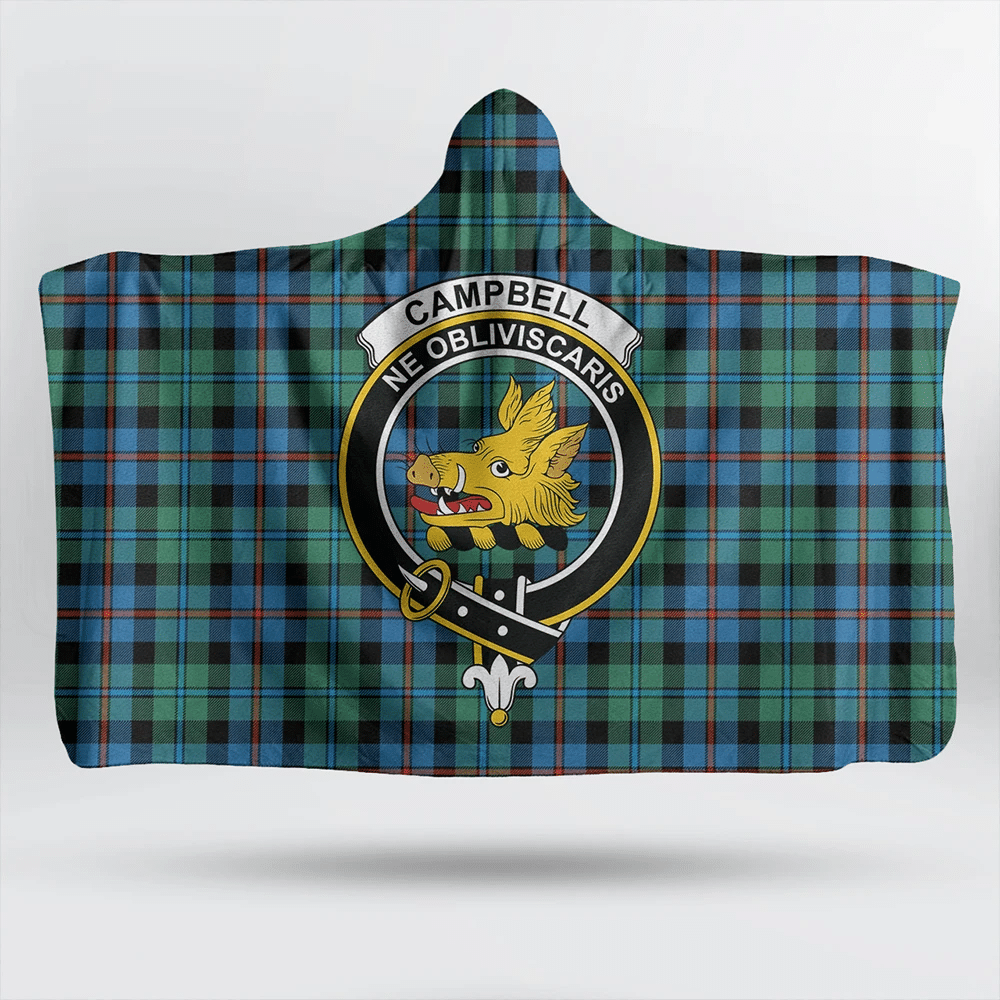 Campbell of Cawdor Ancient Tartan Classic Crest Hooded Blanket