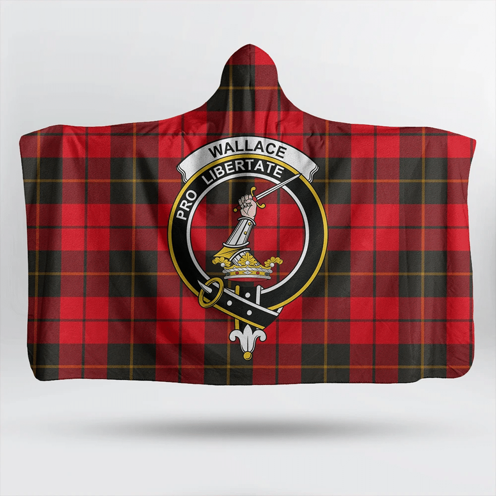 Nicolson Modern Tartan Classic Crest Hooded Blanket