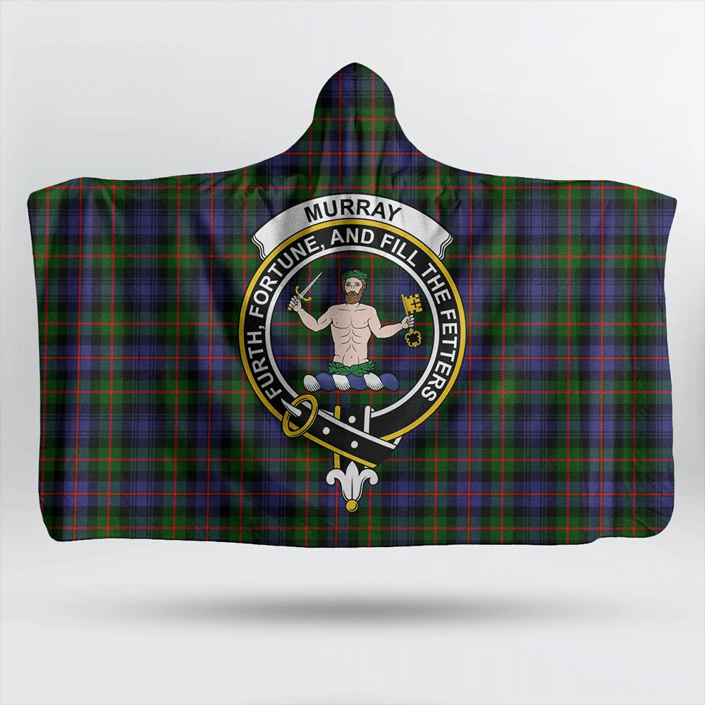 MacLaine of Loch Buie Tartan Classic Crest Hooded Blanket