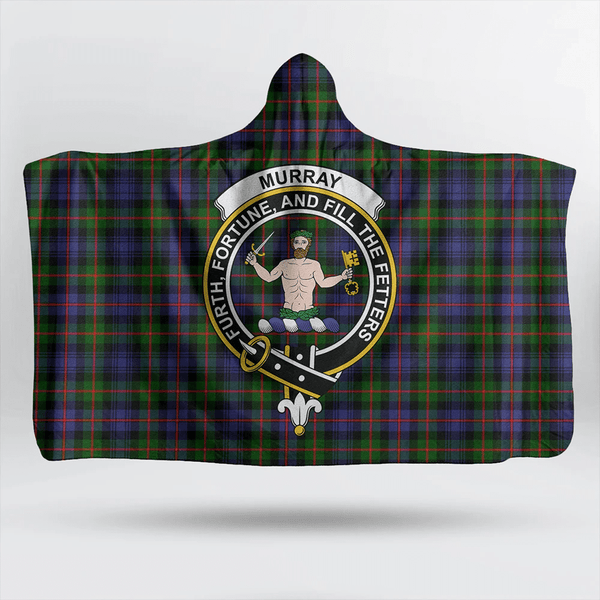 MacLaine of Loch Buie Tartan Classic Crest Hooded Blanket