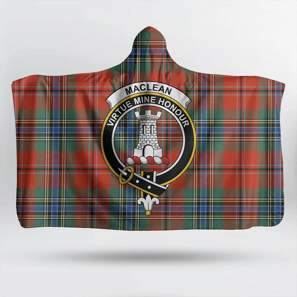 Sutherland Weathered Tartan Classic Crest Hooded Blanket