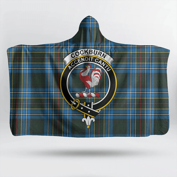 Cockburn Modern Tartan Classic Crest Hooded Blanket