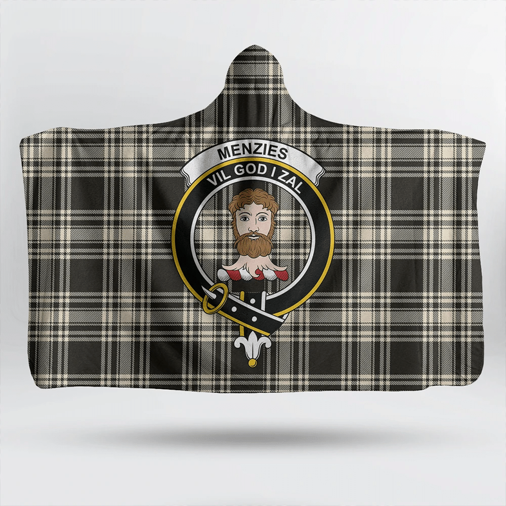 MacIver Modern Tartan Classic Crest Hooded Blanket