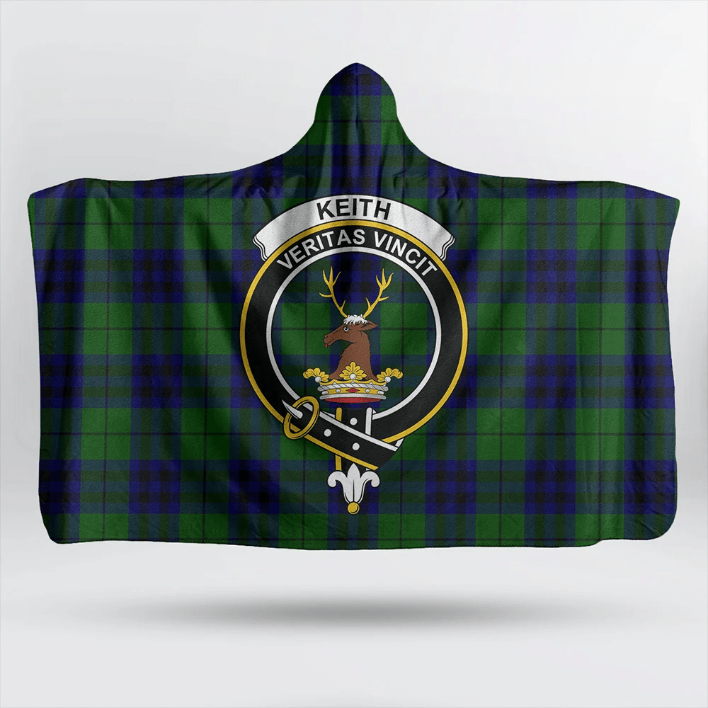 Keith Modern Tartan Classic Crest Hooded Blanket